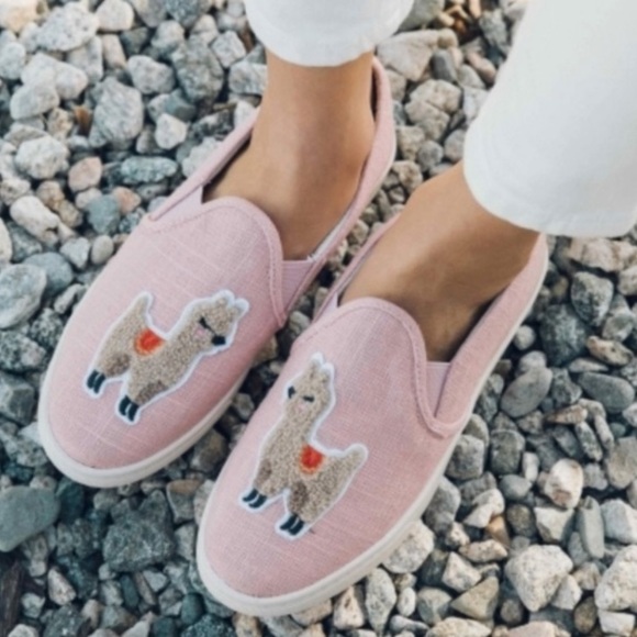 Soludos Shoes - Soludos Llama Dusty Rose Pink Slip On Sneakers